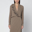 Blusa beige Alberta Ferretti con bordado floral