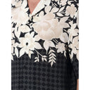 Black Silk Pattern Shirt
