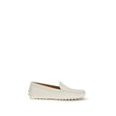 Cream Calf Leather Bos Taurus Slip-On Loafers