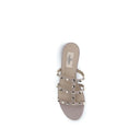 Beige Calf Leather Bos Taurus Sandals