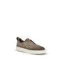 Beige Rubber Low Top Sneakers