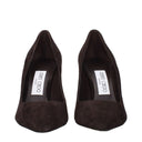 Brown Leather High Heel Pumps