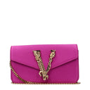 Pink Satin Clutch Bag