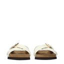 Beige Leather Slippers