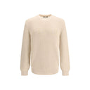 Beige Fleece Wool Sweatshirt