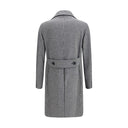 Gray Fleece Wool Coat