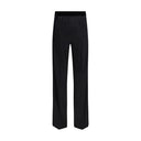Black Silk Casual Pants
