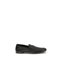Black Calf Leather Bos Taurus Slip-On Loafers
