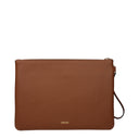 Brown Leather Clutch Bag