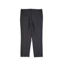 Gray Elastane Cropped Pants