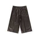 Brown Polyethylene Bermuda Shorts
