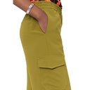 Bicolor Elastane Cargo Pants