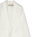 White Polyester Jackets And Coat