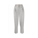 Gray Polyamide Cropped Pants
