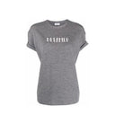 Gray Elastane T-Shirt
