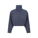 Blue Cashmere Turtleneck
