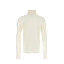 White Polyester Turtleneck