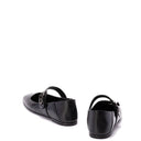 Black Calfskin Ballet Flats