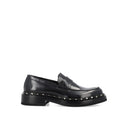 Black Calfskin Platform Loafers