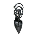 Black Calfskin High Heel Pumps