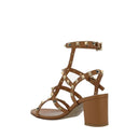 Brown Calfskin Platform Sandals