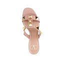 Beige Calfskin Platform Sandals