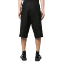 Black Linen Bermuda Shorts
