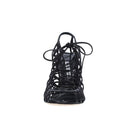 Black Leather Sandals