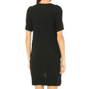 Black Silk Casual Dress