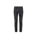 Black Cotton Slim Fit Jeans