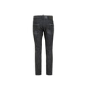 Black Cotton Slim Fit Jeans
