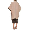 Beige Cashmere Poncho