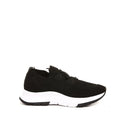 Black Fabric Athletic Sneakers