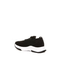 Black Fabric Athletic Sneakers