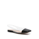 Black Plexiglass Ballet Flats