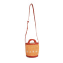 Orange Cotton Backet Bag