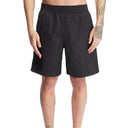 Black Polyester Swim Shorts