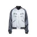 Gray Acetate Bomber