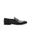 Black Calfskin Slip-On Loafers