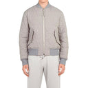Gray Polyester Bomber