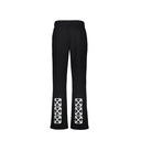 Black Cotton Athletic Pants