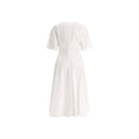 White Cotton Casual Dress