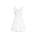 White Cotton Casual Dress