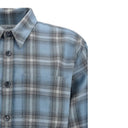 Blue Virgin Wool Pattern Shirt