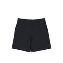 Black Cotton Bermuda Shorts