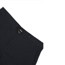 Black Cotton Bermuda Shorts