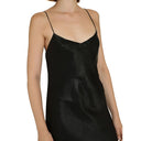 Black Acetate Casual Dress