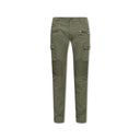 Bicolor Cotton Cargo Pants