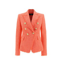 Orange Cotton Blazer
