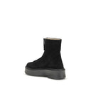 Black Rubber Ankle Boots
